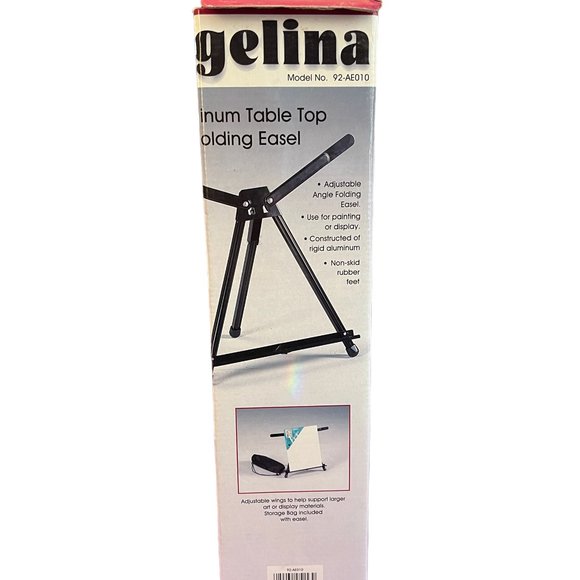 Martin Angelina Table-Top Metal Easel, 22" x 14" W x 14" D, Black - Picture 3 of 8